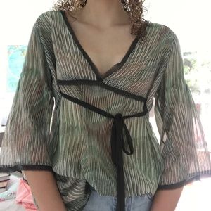 CAbi Boho Retro-Inspired Blouse